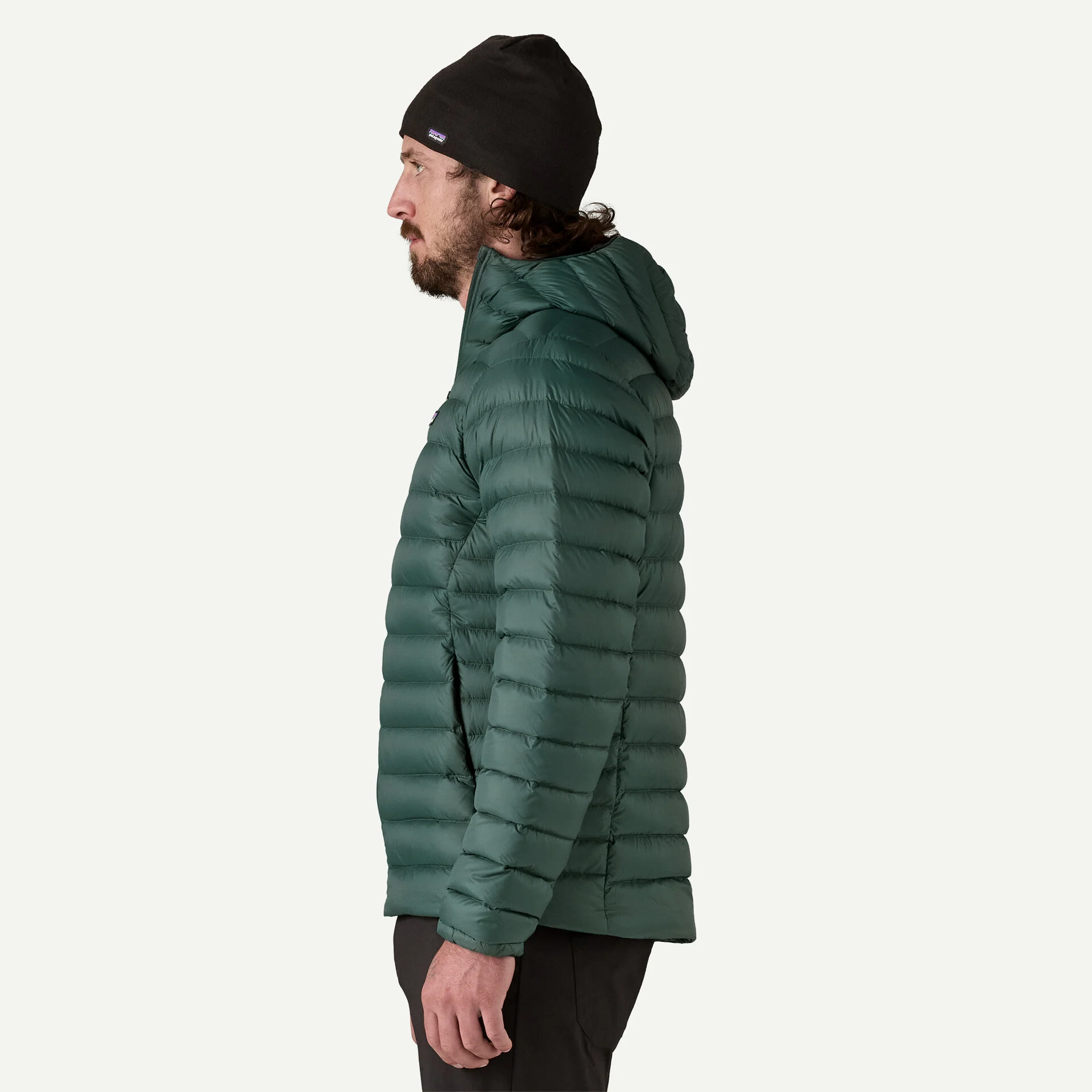 Patagonia Down Sweater Hoody Αντρικό Πουπουλένιο Μπουφάν Cascade Green - Εικόνα 3