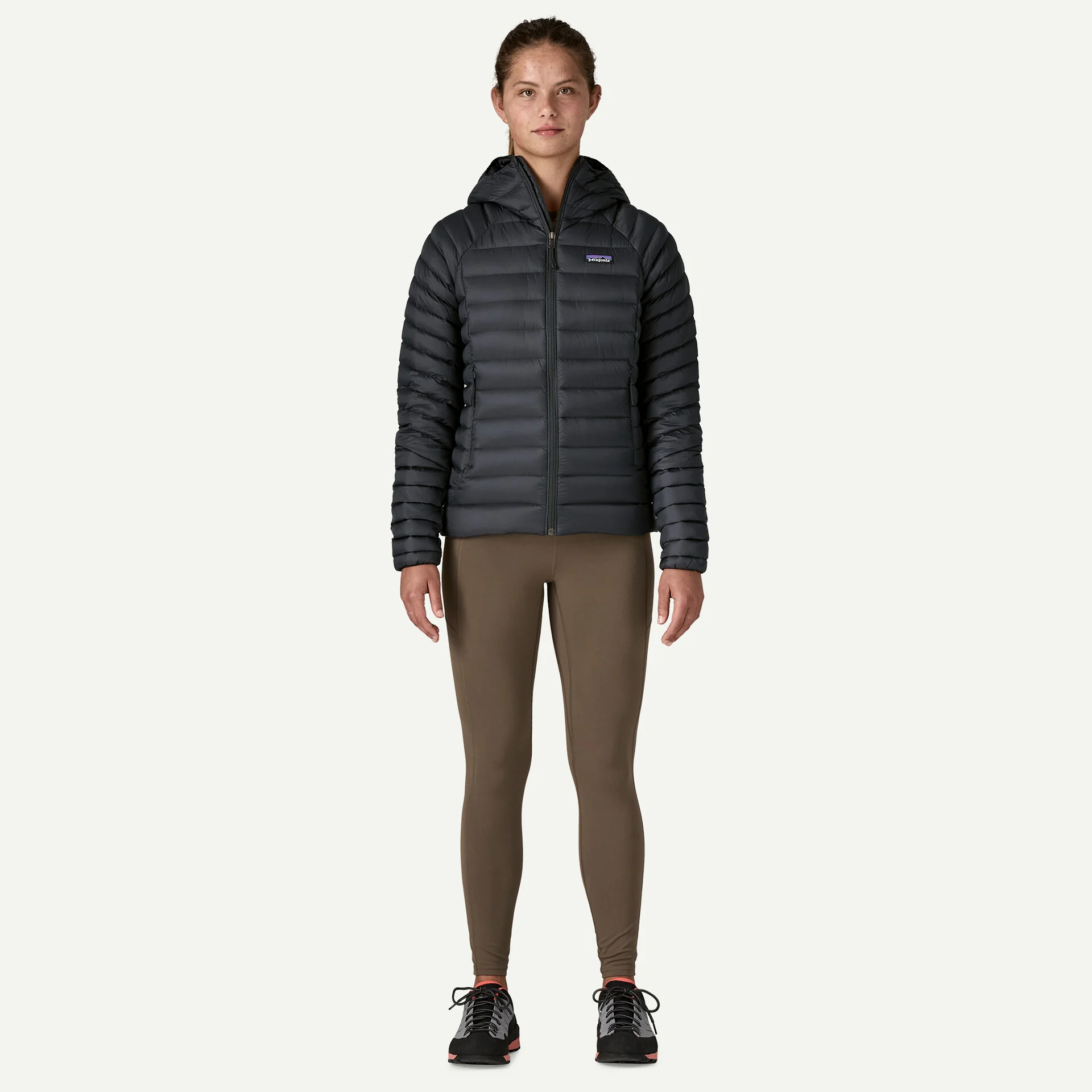 Patagonia Down Sweater Hoody Γυναικείο Πουπουλένιο Μπουφάν Black - Image 4