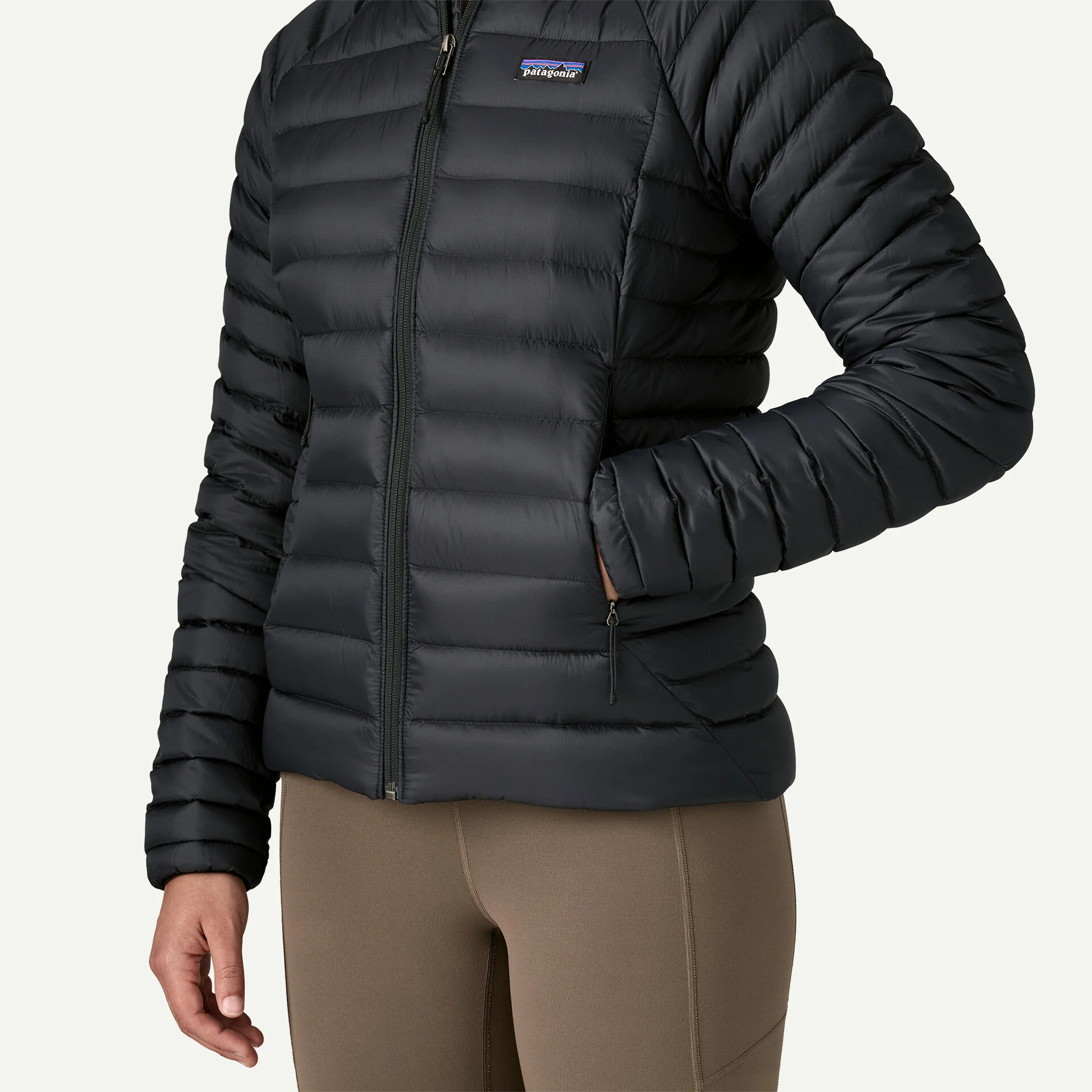 Patagonia Down Sweater Hoody Γυναικείο Πουπουλένιο Μπουφάν Black - Image 9