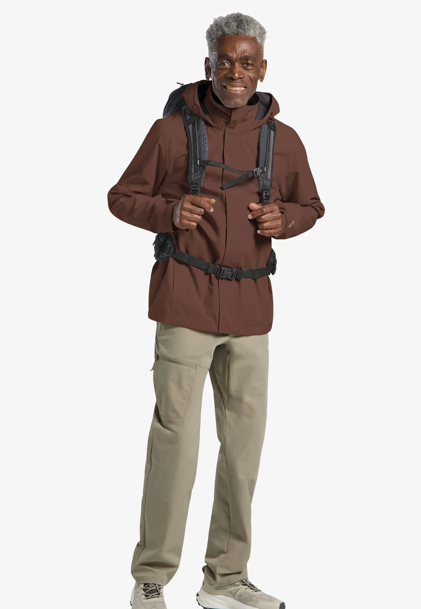 Jack Wolfskin Trailtime 2l Jkt Ανδρική Αδιάβροχη Μεμβράνη Hot Choc - Εικόνα 10