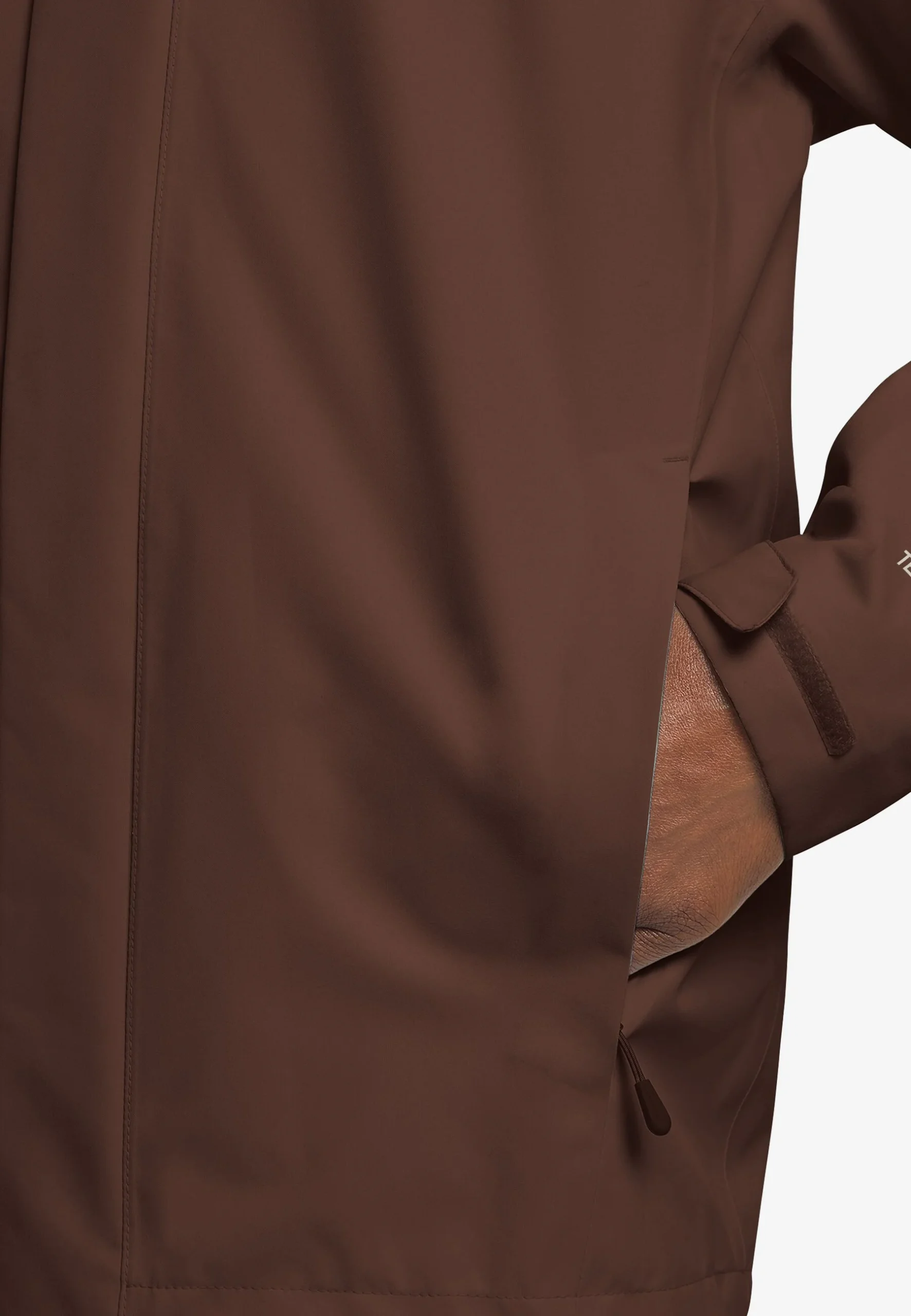 Jack Wolfskin Trailtime 2l Jkt Ανδρική Αδιάβροχη Μεμβράνη Hot Choc - Εικόνα 7