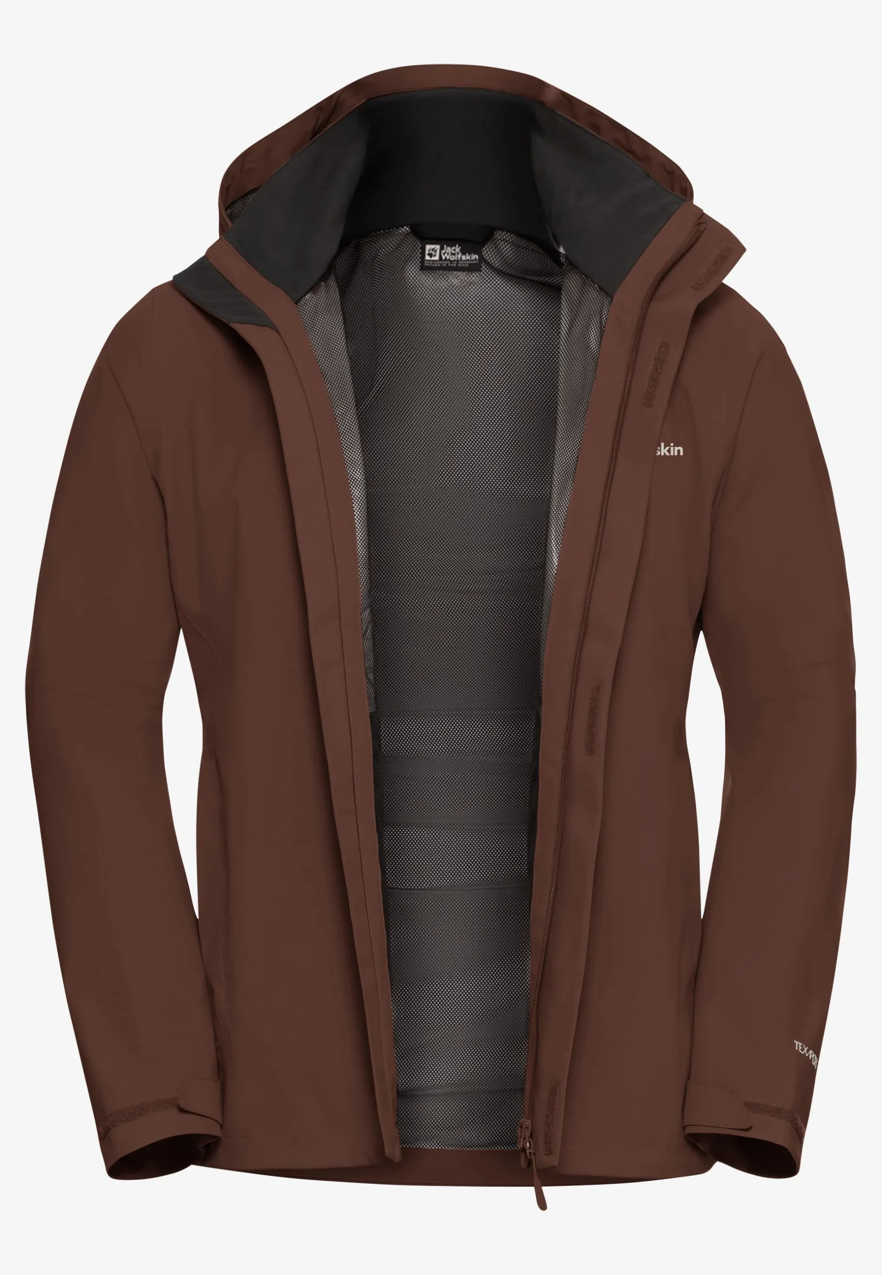 Jack Wolfskin Trailtime 2l Jkt Ανδρική Αδιάβροχη Μεμβράνη Hot Choc - Εικόνα 2