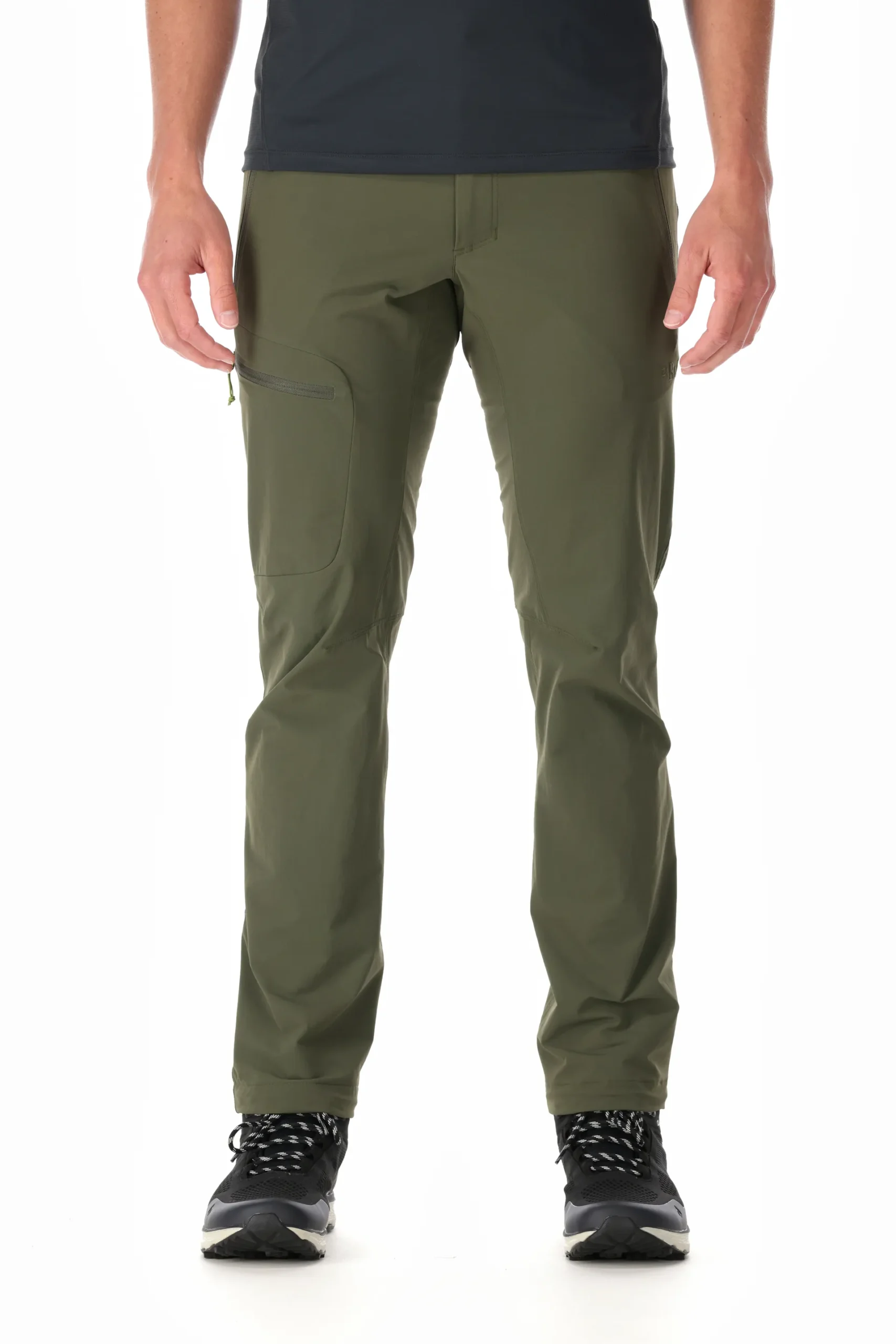 Rab Incline Soft-shell Pants Ανδρικό Ορειβατικό Παντελόνι Regular Fit Army - Εικόνα 2
