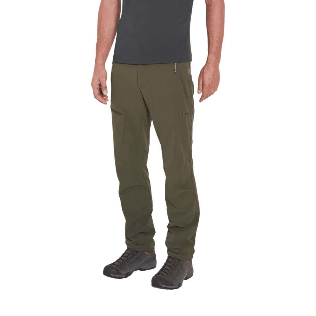 Rab Incline Soft-shell Pants Ανδρικό Ορειβατικό Παντελόνι Regular Fit Army - Εικόνα 3