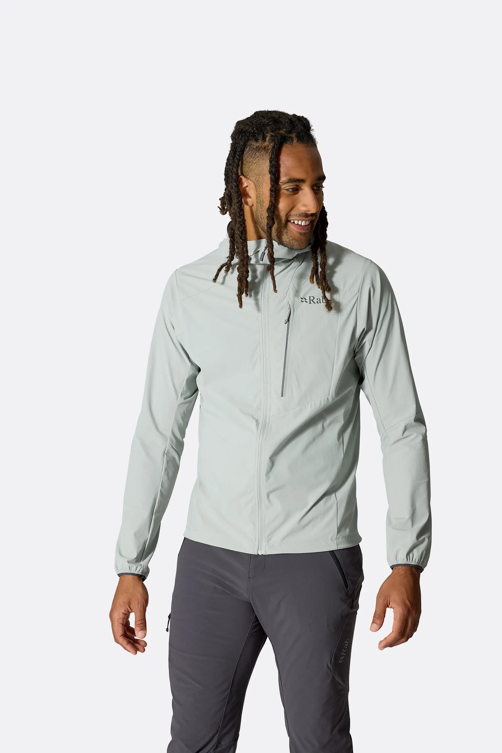 Rab Borealis Alpine Jacket Beluga Λεπτό Αντιανεμικό Softshell - Εικόνα 2