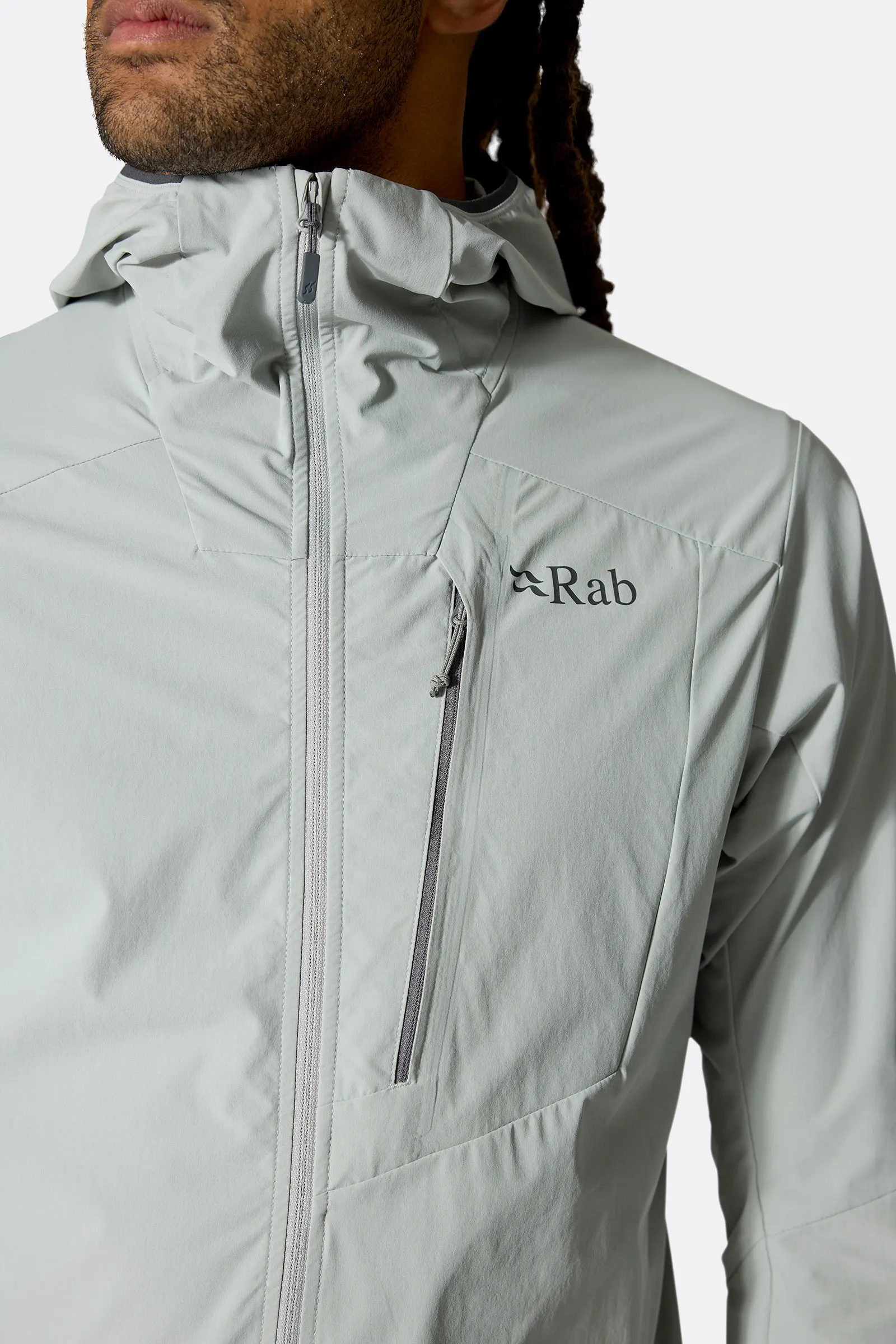 Rab Borealis Alpine Jacket Beluga Λεπτό Αντιανεμικό Softshell - Εικόνα 3
