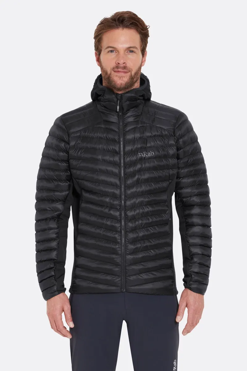 Rab Cirrus Flex Hoody Αντρικό Συνθετικό Puffer Μπουφάν Slim Black - Εικόνα 3