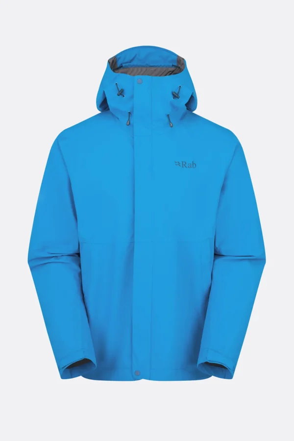 Rab Downpour Jacket Maya Blue Ανδρικό Αδιάβροχο 20.000 HH