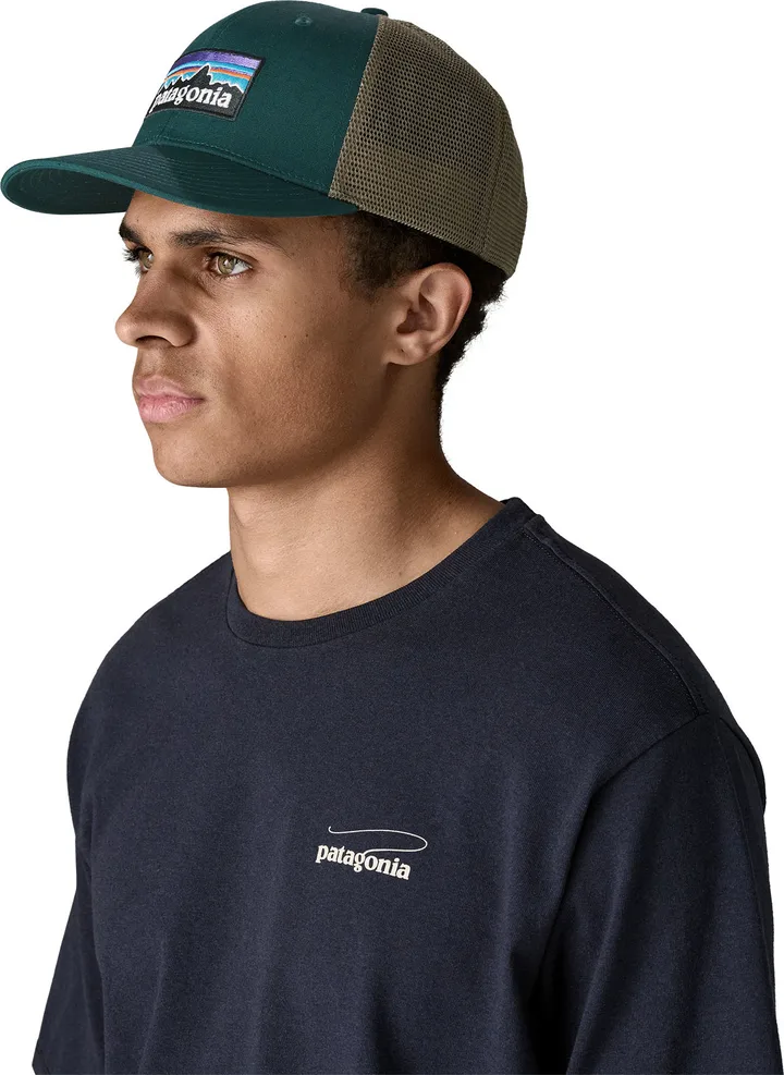 Patagonia P-6 Logo Trucker Hat Cascade Green - Image 2