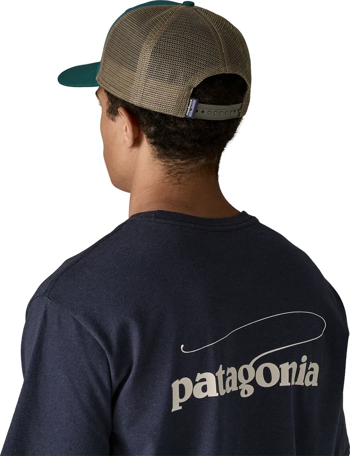 Patagonia P-6 Logo Trucker Hat Cascade Green - Image 3