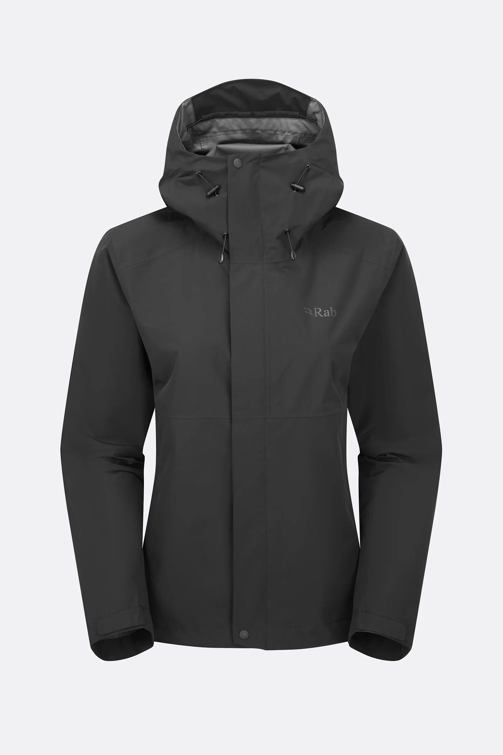 Rab Downpour Jacket Waterproof Black Γυναικείο Αδιάβροχο