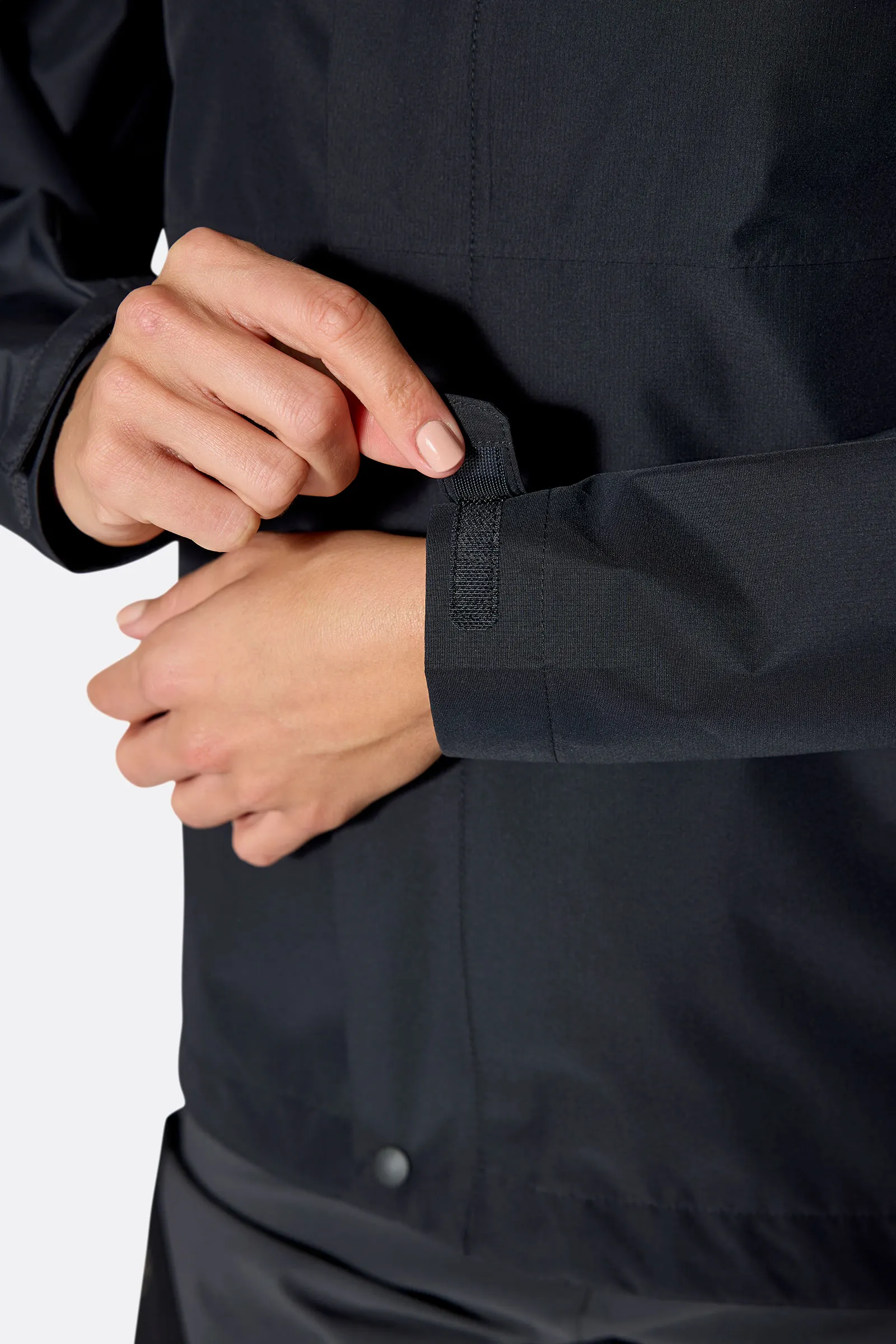 Rab Downpour Jacket Waterproof Black Γυναικείο Αδιάβροχο - Image 3