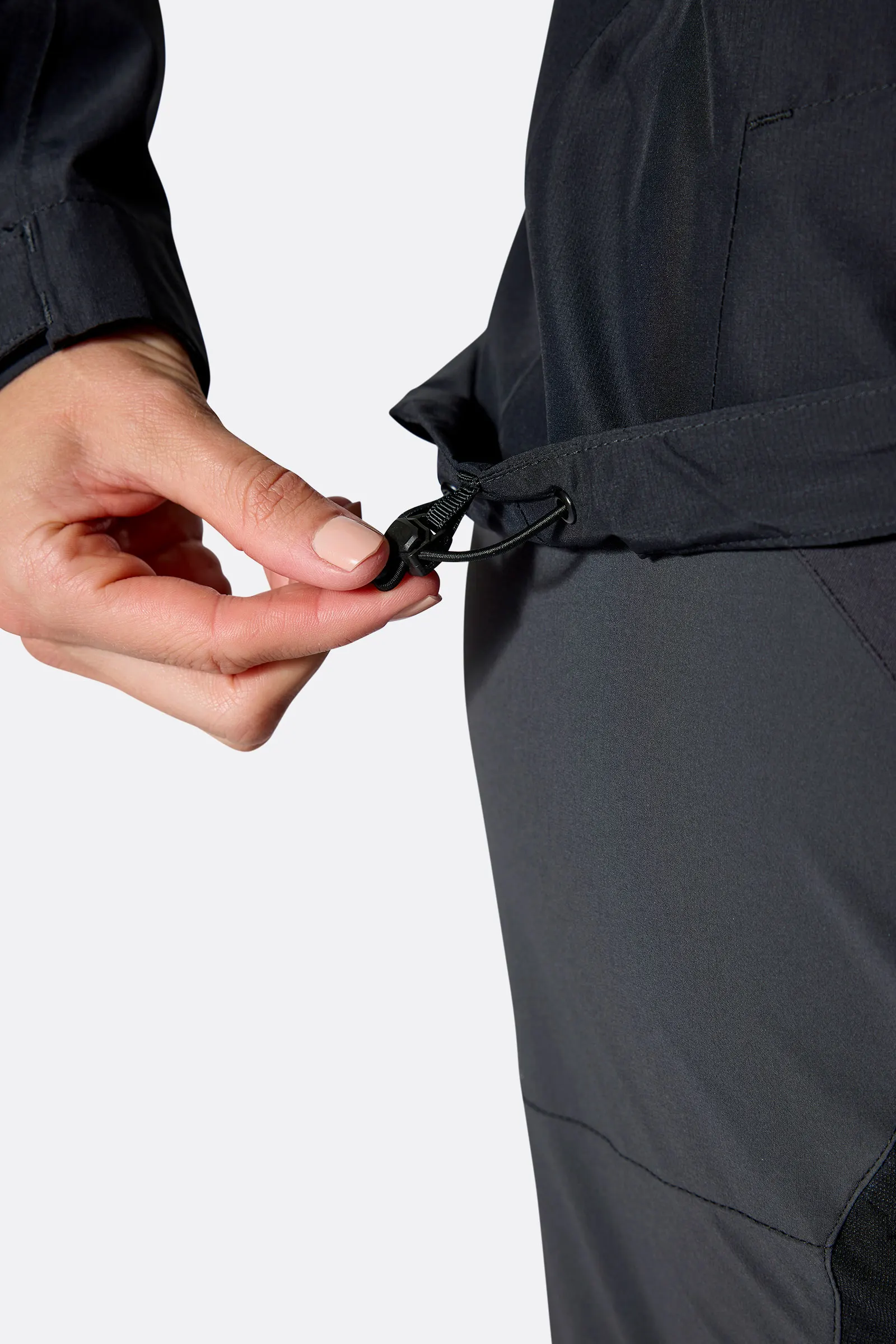 Rab Downpour Jacket Waterproof Black Γυναικείο Αδιάβροχο - Image 5