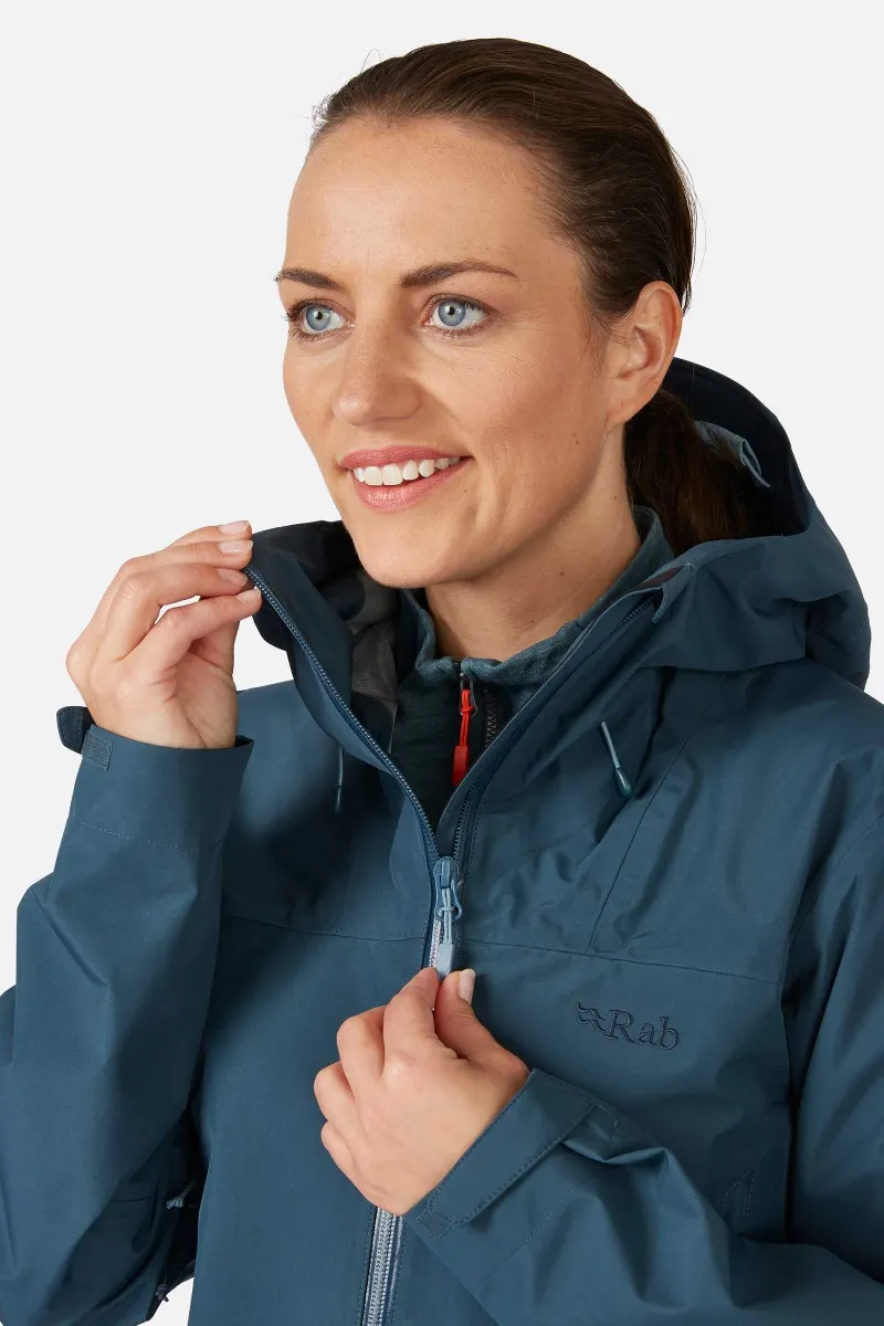 Rab Namche Jacket 3L Gore-Tex Γυναικείο Αδιάβροχο Regular Fit Orion Blue - Εικόνα 7